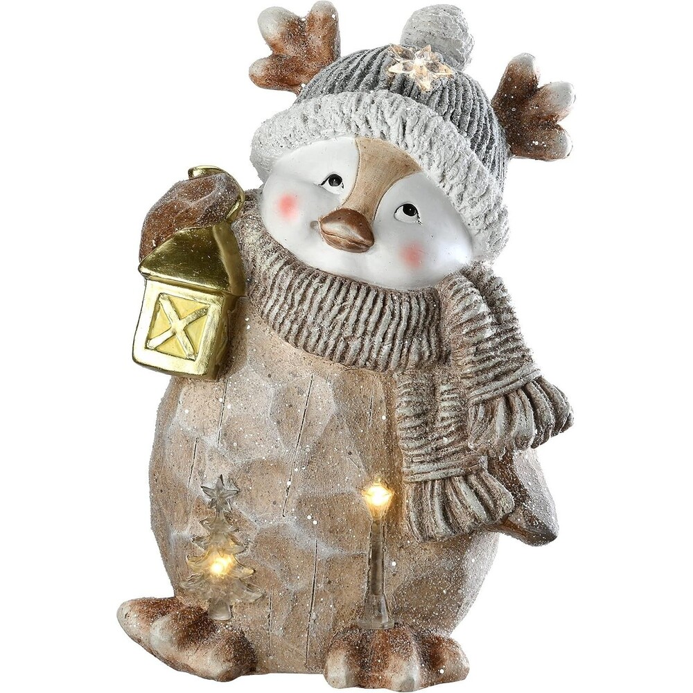 National Tree Company PG11-2028241 Christmas Figuerine, 16 in, Grey